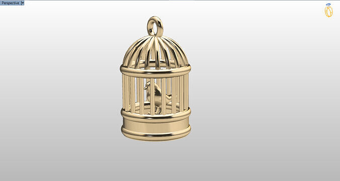 bird in the cage vintage charm Free 3D print model