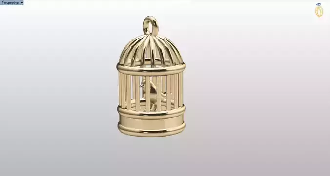 bird in the cage vintage charm Free 3D print model