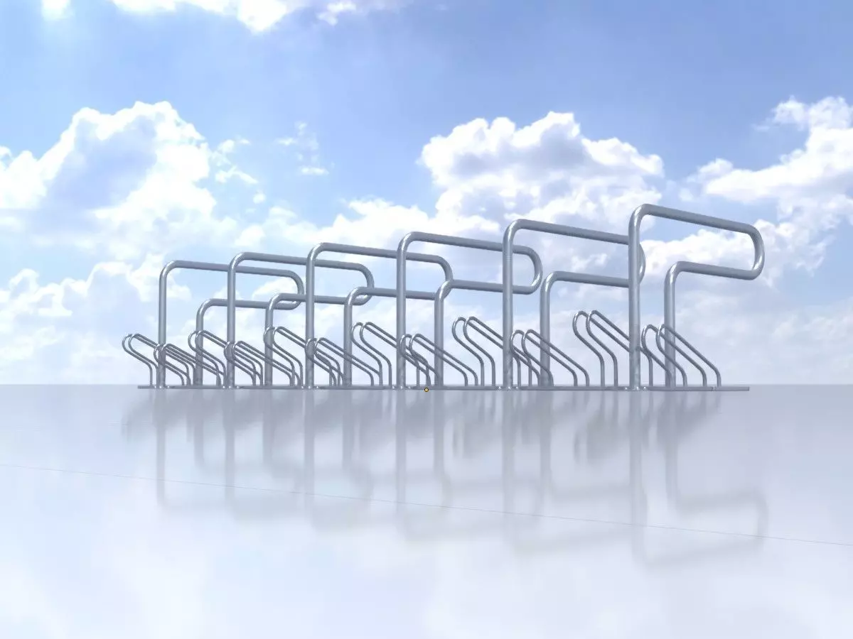 Bicycle Lean-to Parker Version 2 Low-poly 3D model_0