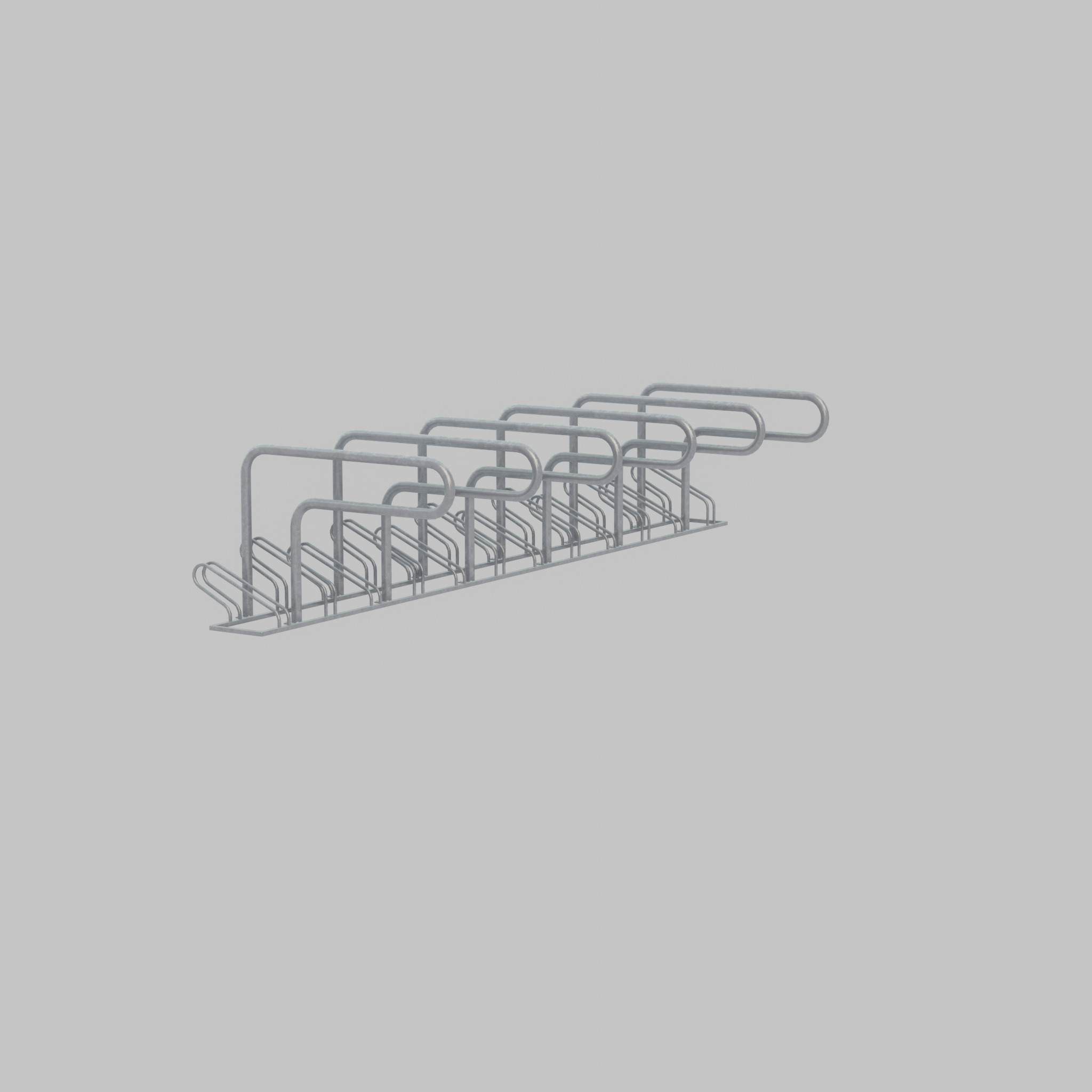 Bicycle Lean-to Parker Version 2 Low-poly 3D model_59