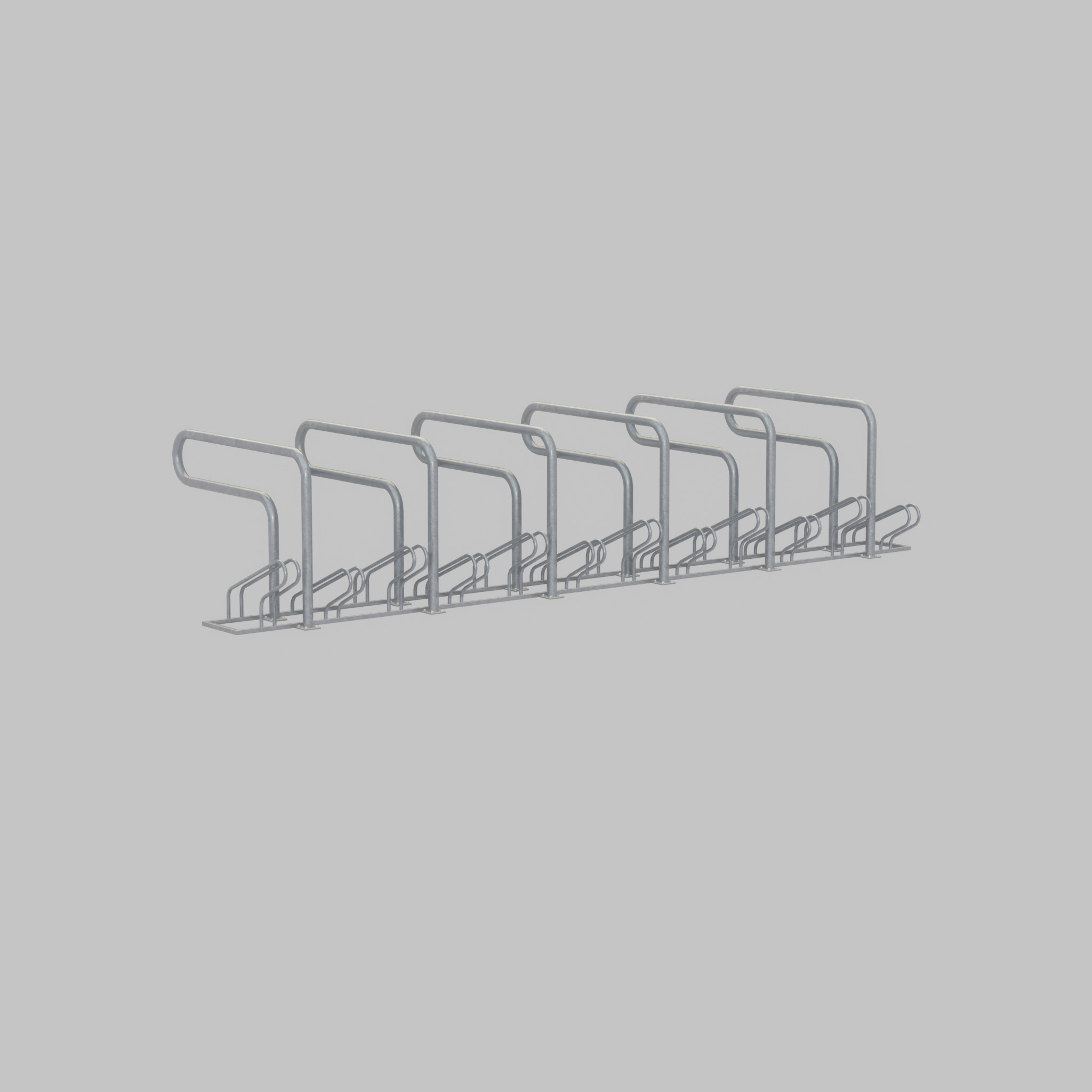 Bicycle Lean-to Parker Version 2 Low-poly 3D model_58