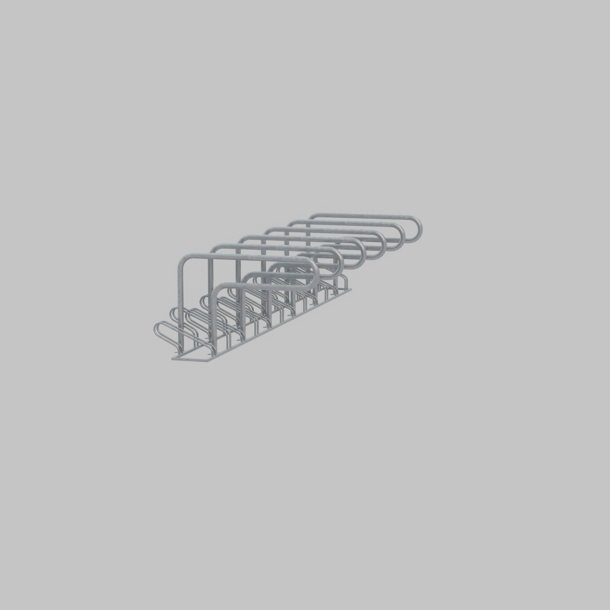 Bicycle Lean-to Parker Version 2 Low-poly 3D model_50