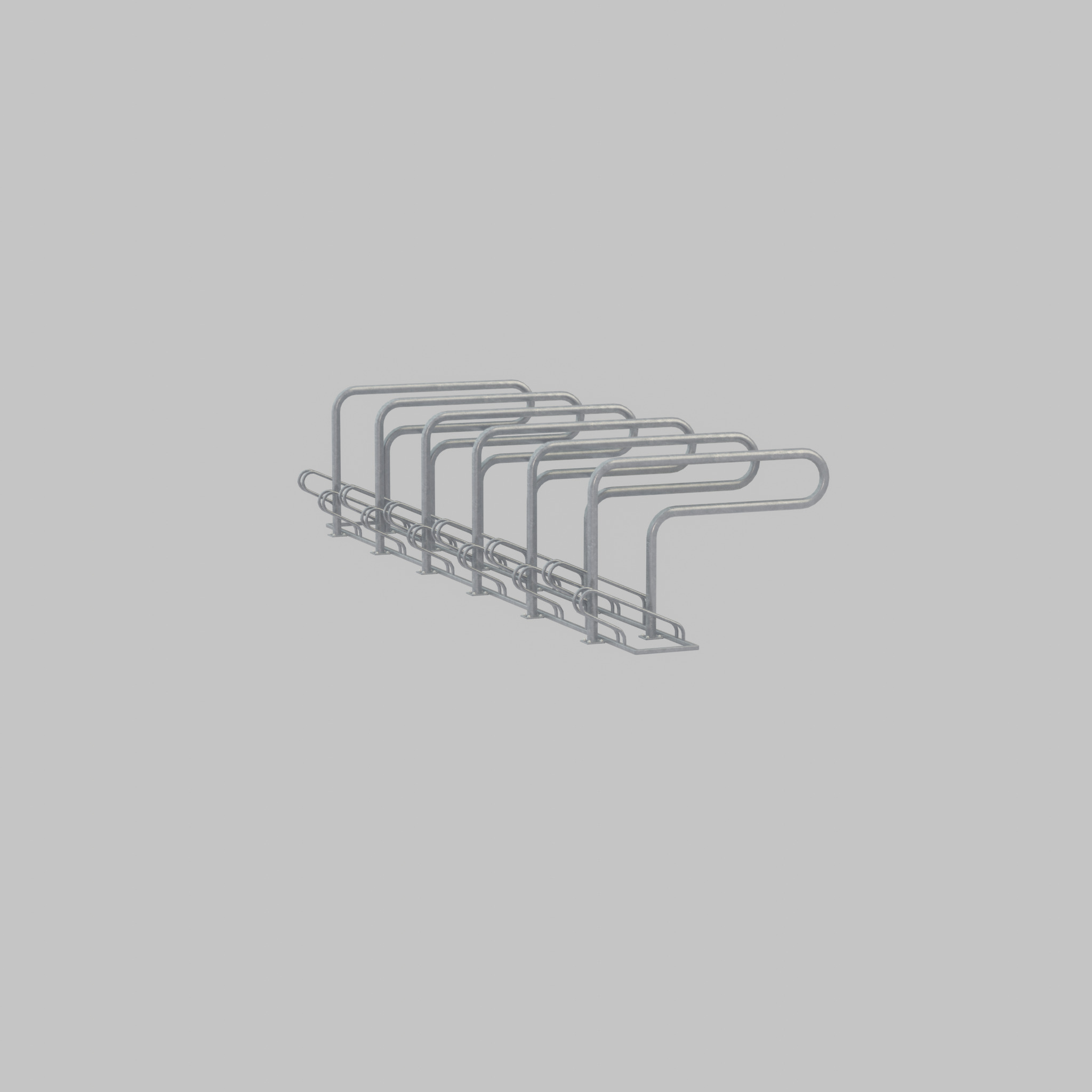 Bicycle Lean-to Parker Version 2 Low-poly 3D model_40
