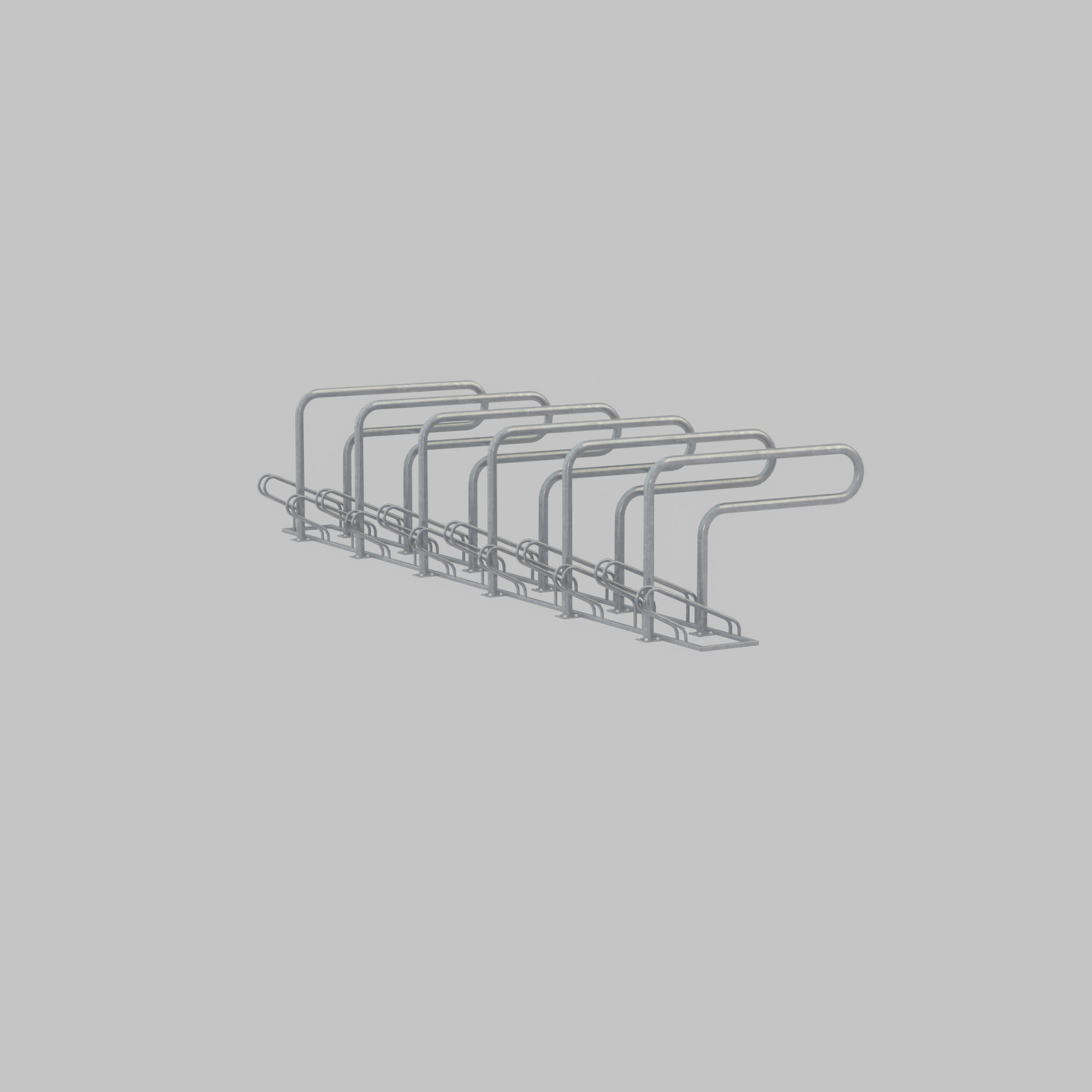Bicycle Lean-to Parker Version 2 Low-poly 3D model_22