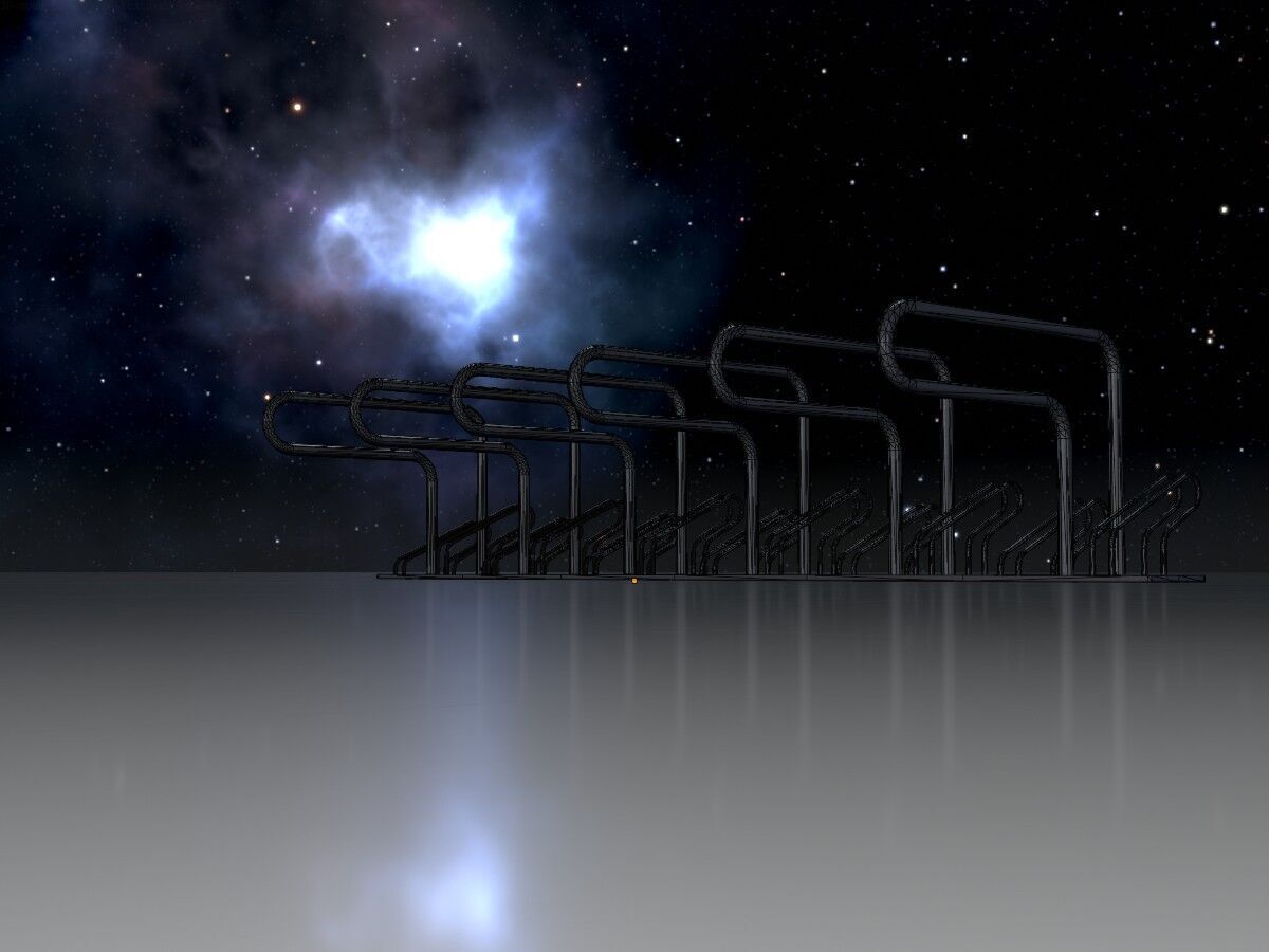 Bicycle Lean-to Parker Version 2 Low-poly 3D model_7