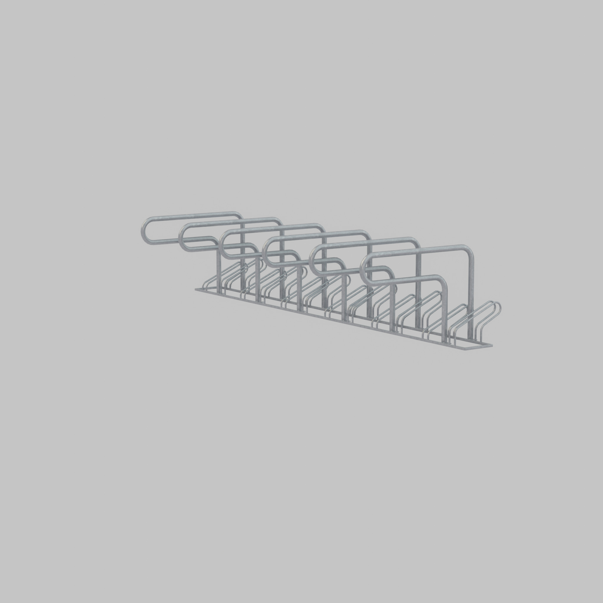 Bicycle Lean-to Parker Version 2 Low-poly 3D model_46