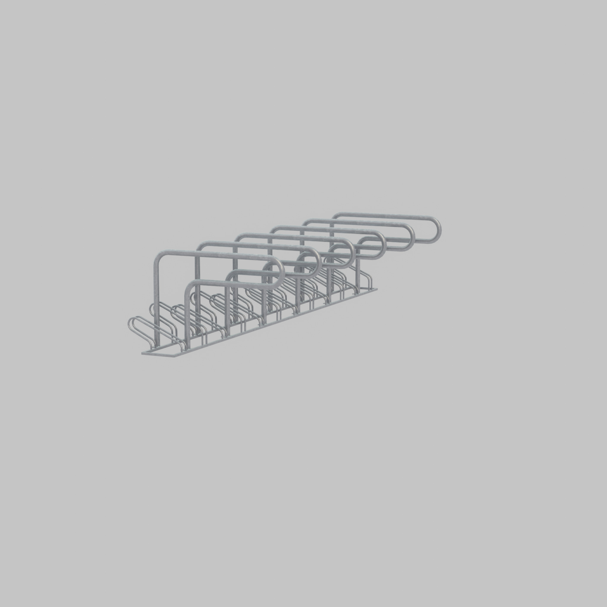 Bicycle Lean-to Parker Version 2 Low-poly 3D model_26