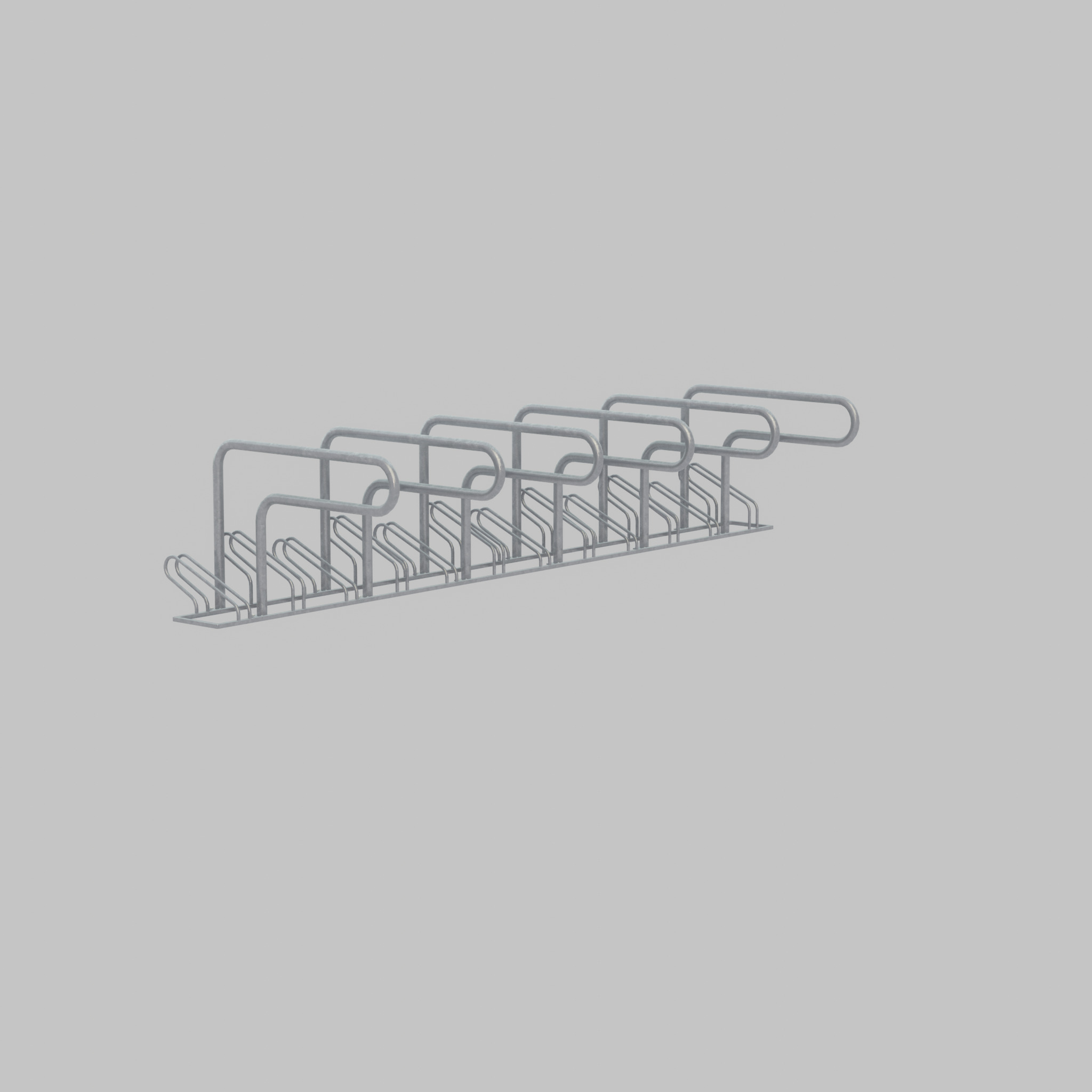 Bicycle Lean-to Parker Version 2 Low-poly 3D model_62