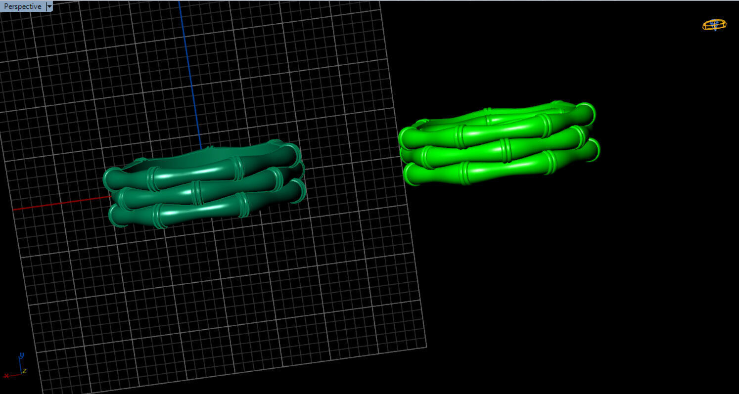 light weight bamboo ring  3D print model_41