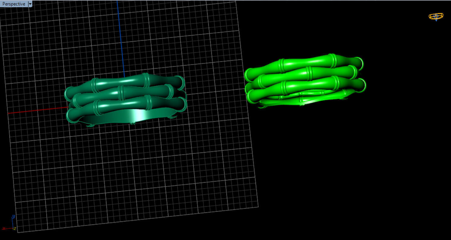 light weight bamboo ring  3D print model_40