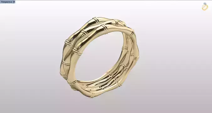 light weight bamboo ring  3D print model