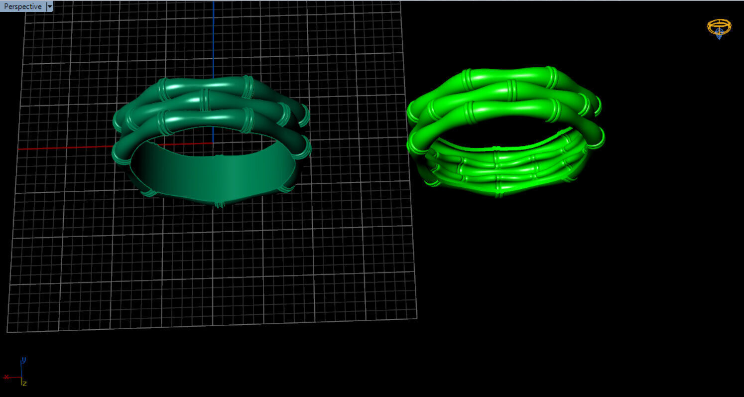 light weight bamboo ring  3D print model_18