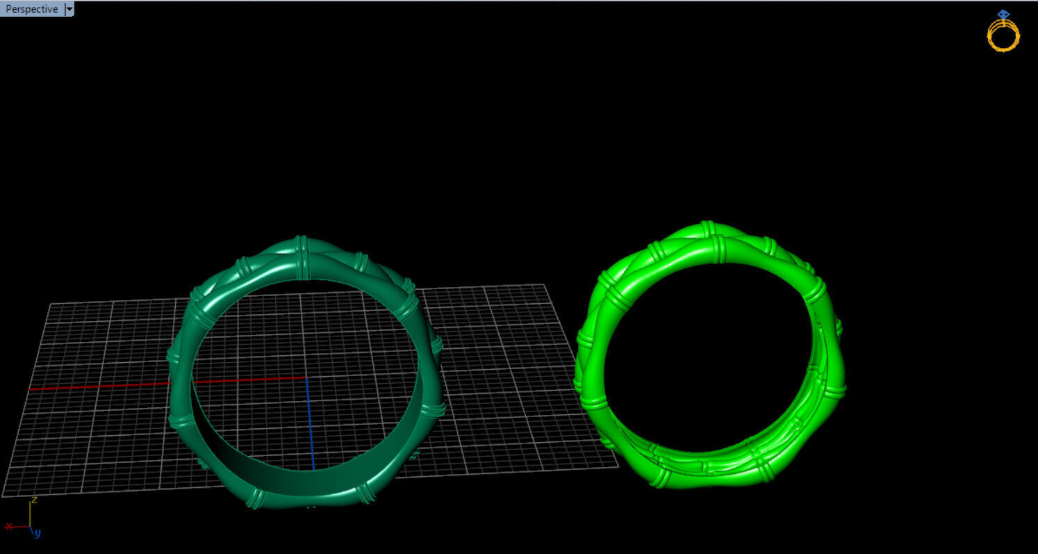light weight bamboo ring  3D print model_44