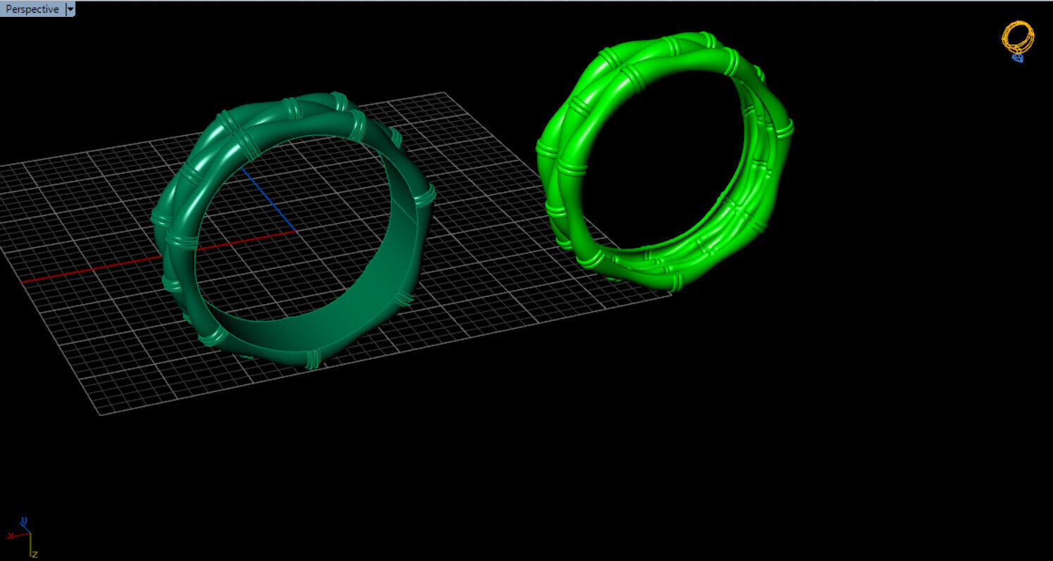 light weight bamboo ring  3D print model_38