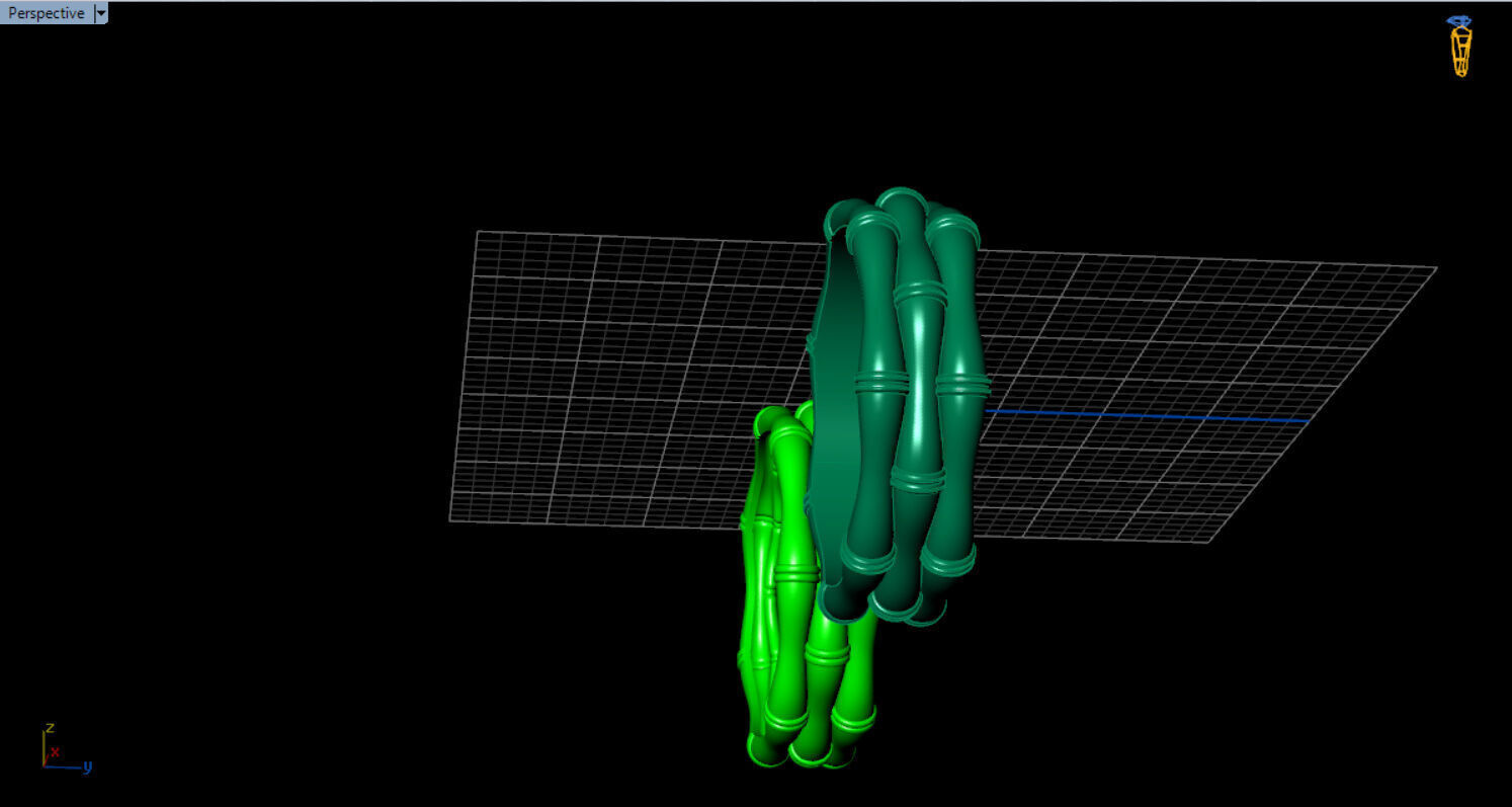 light weight bamboo ring  3D print model_13