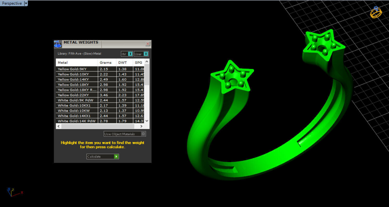 pandora star open ring 3D print model_3