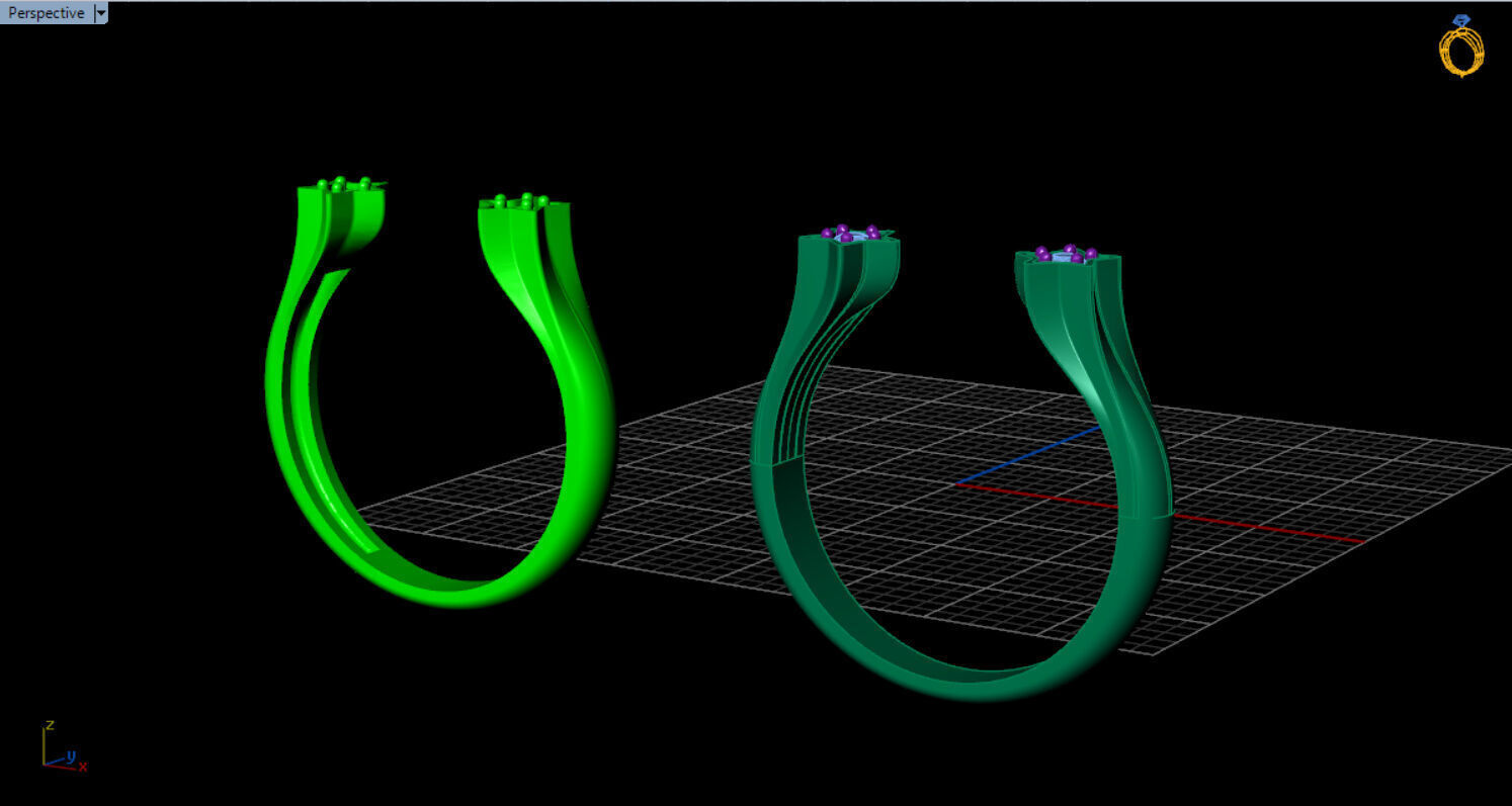 pandora star open ring 3D print model_11