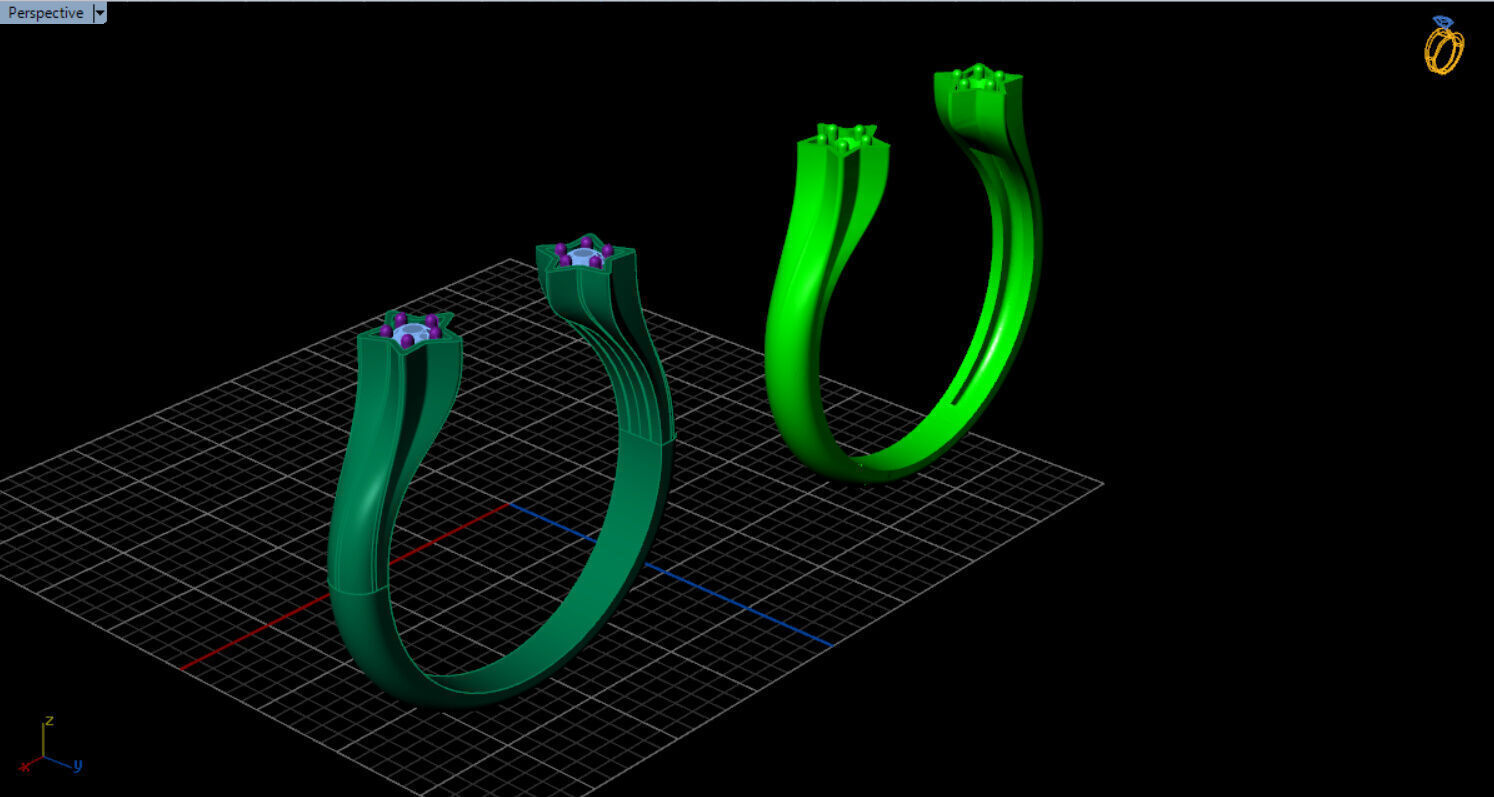 pandora star open ring 3D print model_22