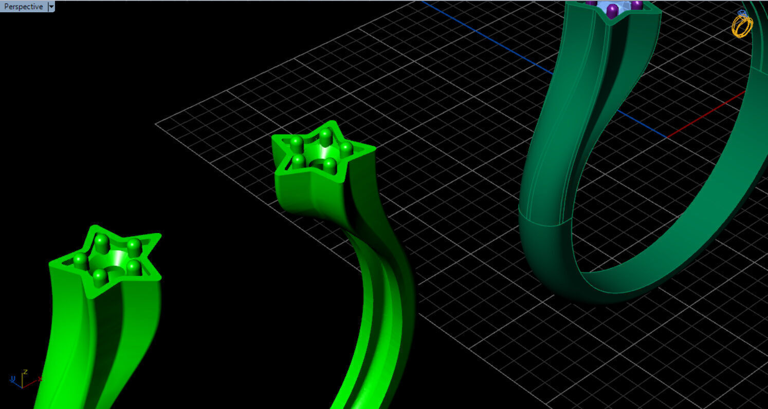 pandora star open ring 3D print model_34