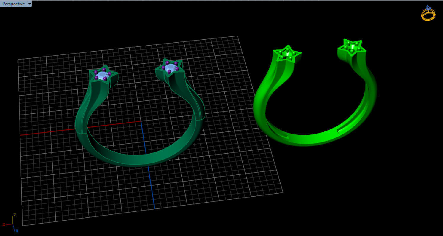 pandora star open ring 3D print model_17