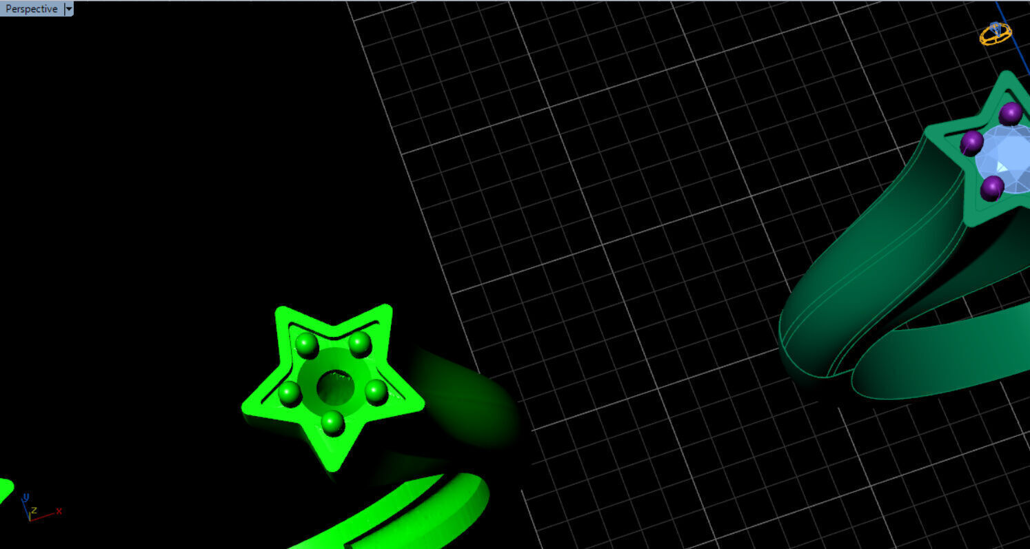 pandora star open ring 3D print model_33