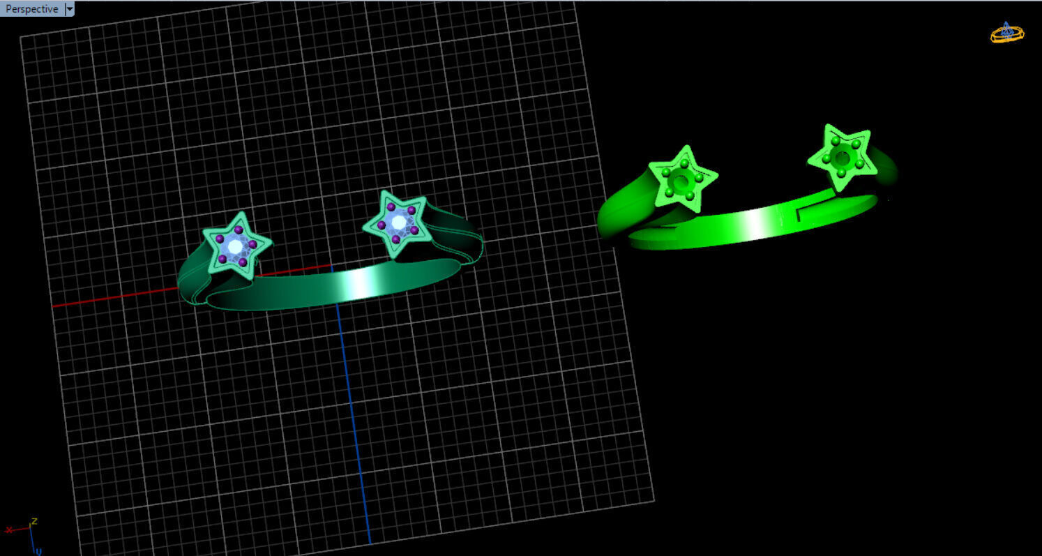 pandora star open ring 3D print model_20