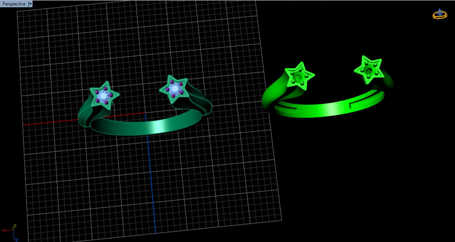 pandora star open ring 3D print model_18
