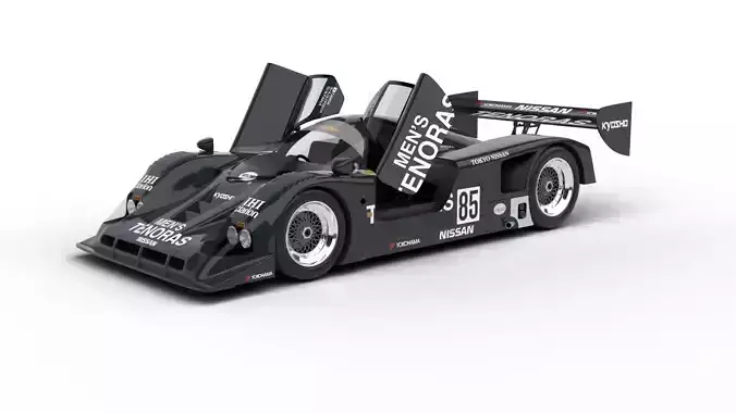 Nissan R90CK Italya Team Racing 1990 HQ 3d model 3D model