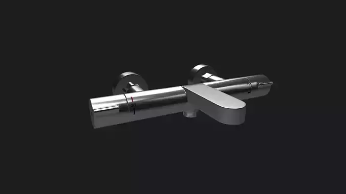  Thermostatic Shower Tap 3D Model