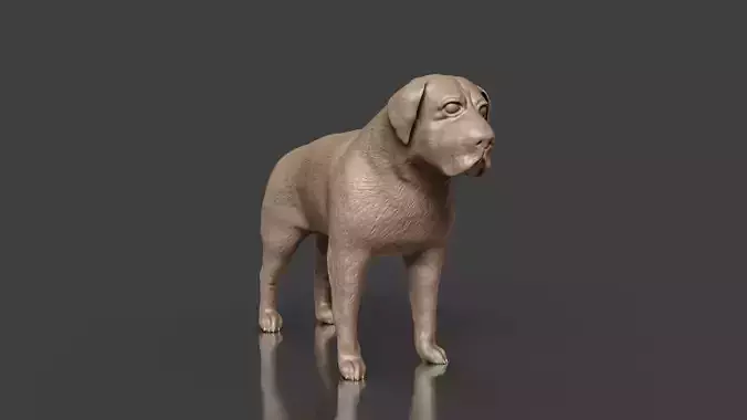 Pet World STL English Mastiff Dog  3D print model