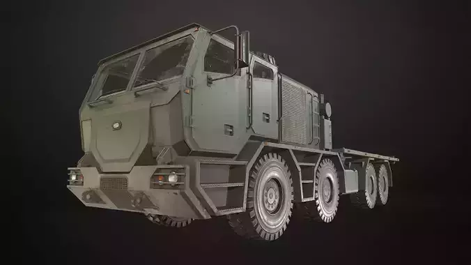 Heavy Military Truck V2 - Flatbed