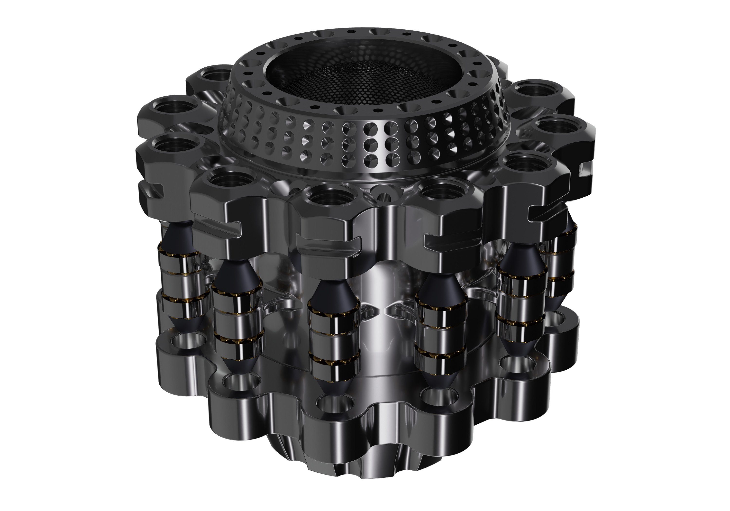 Mechanical Wonder Sci-Fi Industrial Decorative Component 3D model_3