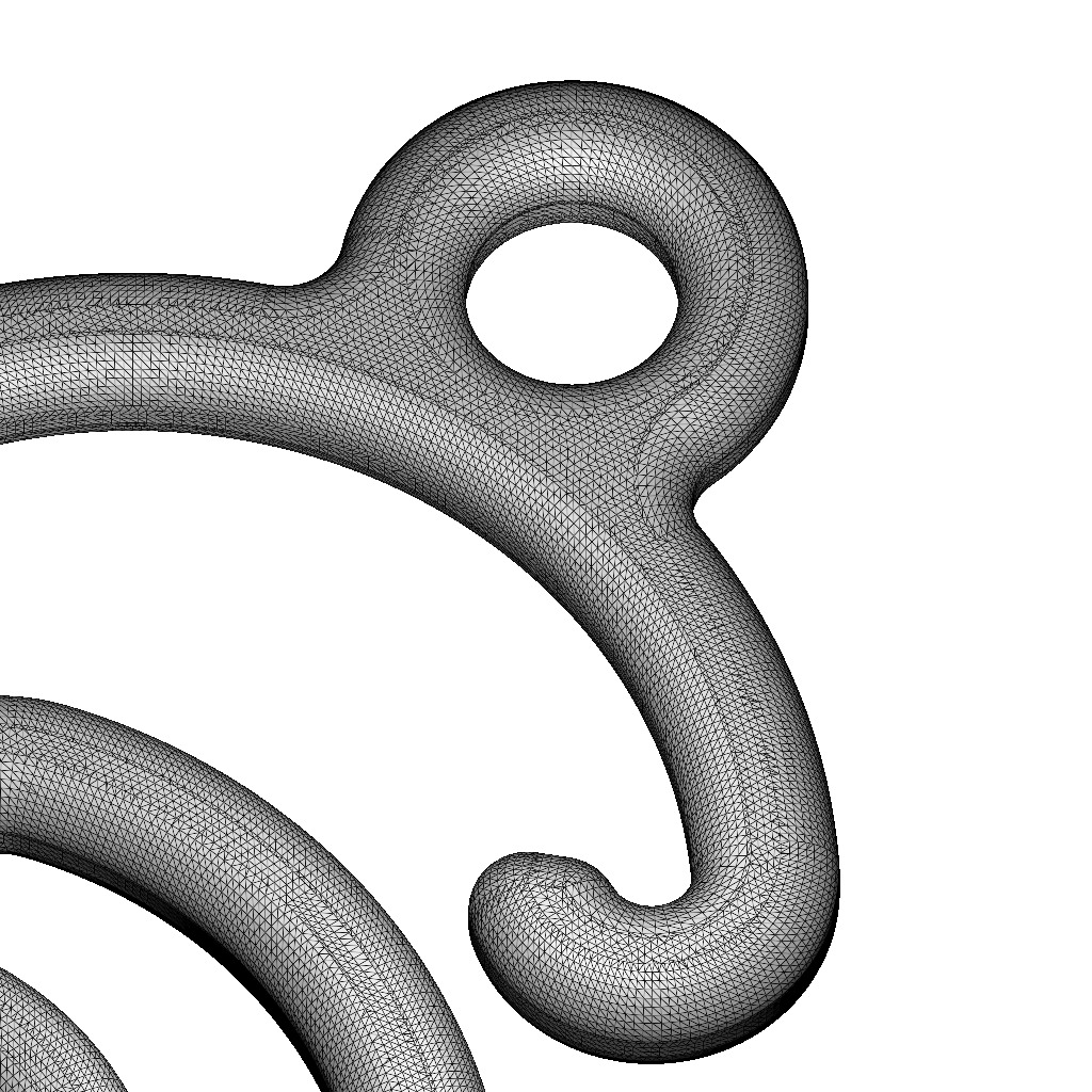 Stylish Pendant Letter G 3D print model_5