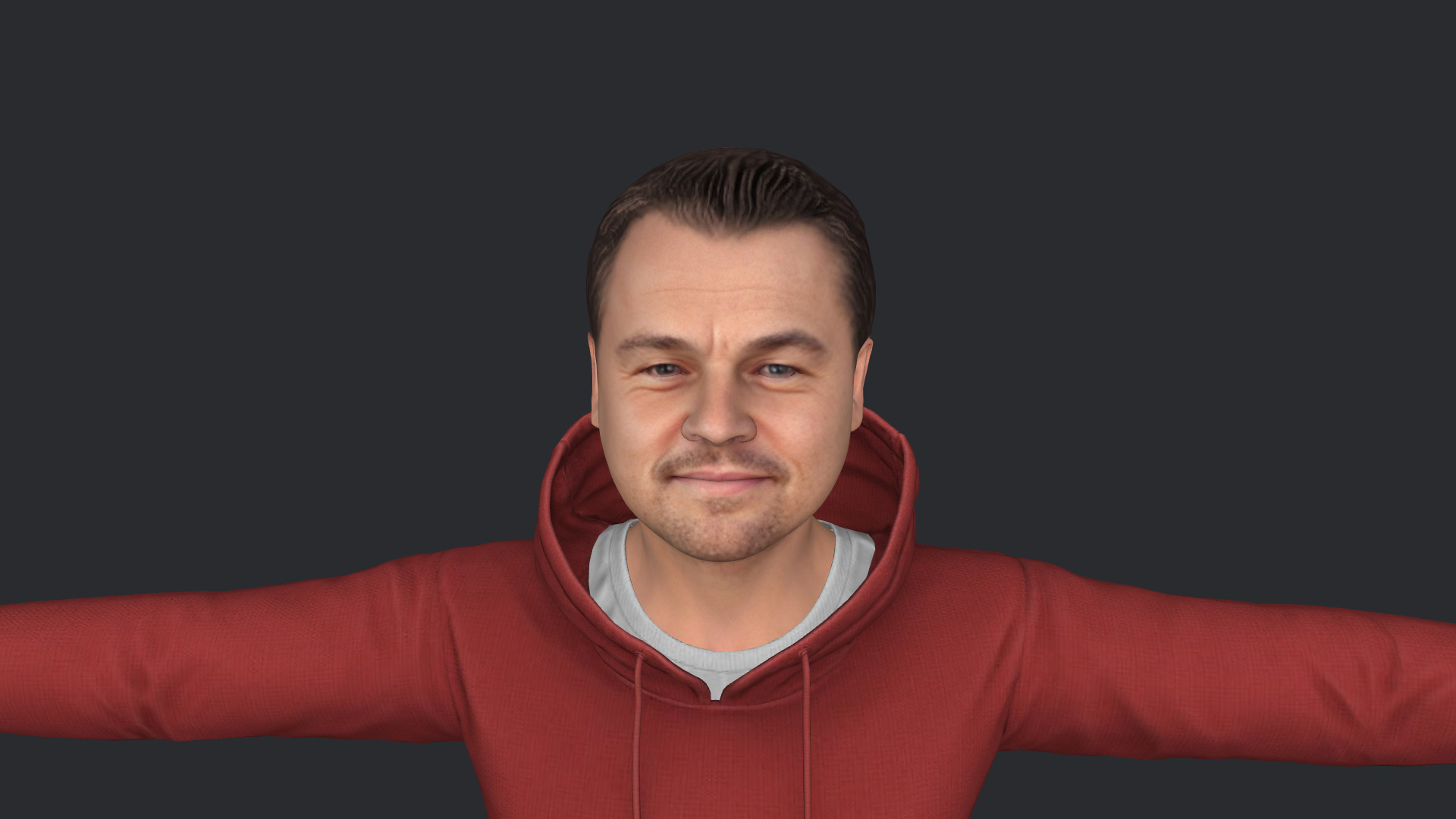 Leonardo DiCaprio Hyper Realistic Full Body Rigged 3D Character 3D model_14