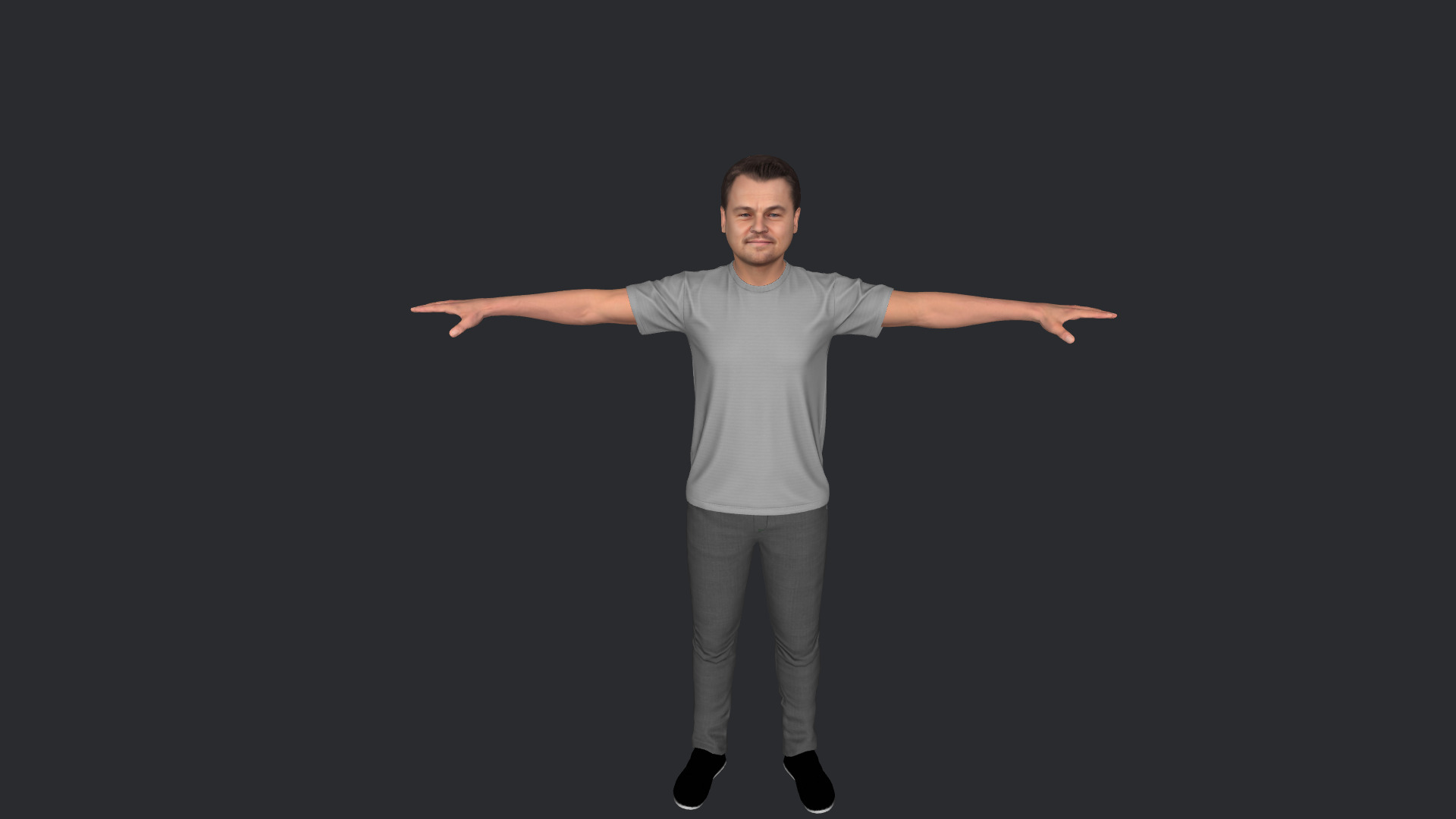 Leonardo DiCaprio Hyper Realistic Full Body Rigged 3D Character 3D model_21