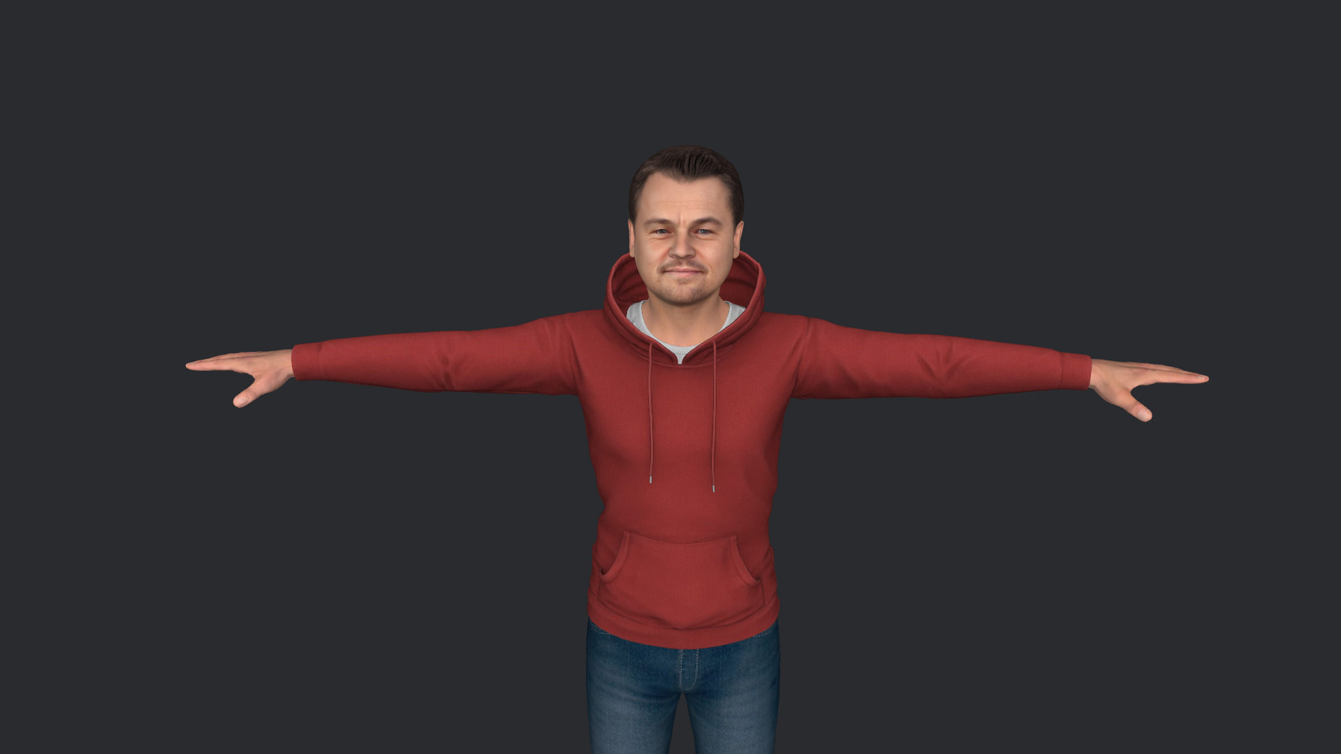 Leonardo DiCaprio Hyper Realistic Full Body Rigged 3D Character 3D model_15