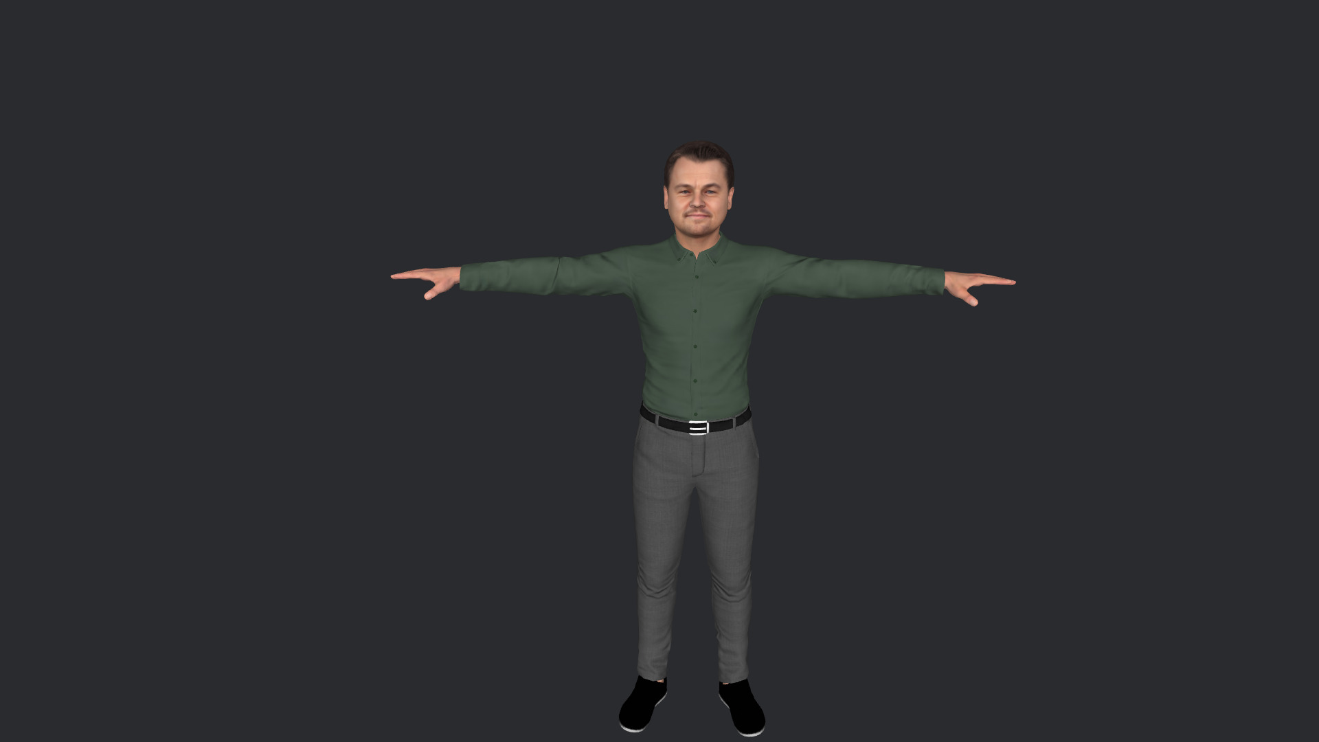 Leonardo DiCaprio Hyper Realistic Full Body Rigged 3D Character 3D model_6