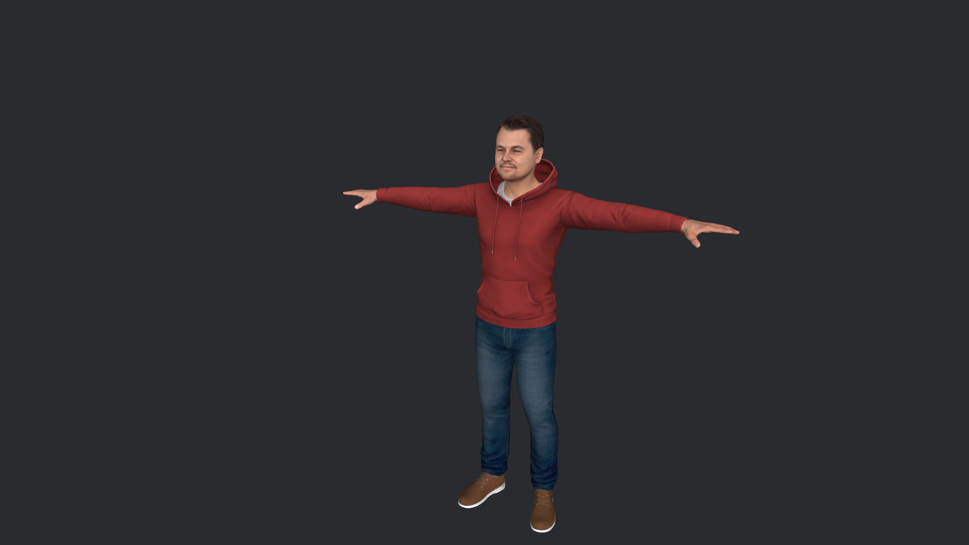 Leonardo DiCaprio Hyper Realistic Full Body Rigged 3D Character 3D model_17