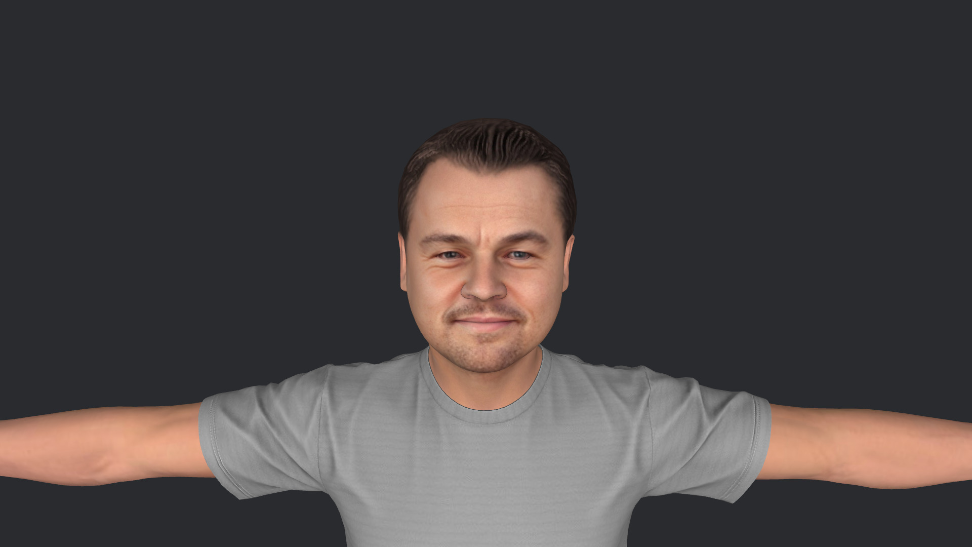 Leonardo DiCaprio Hyper Realistic Full Body Rigged 3D Character 3D model_19