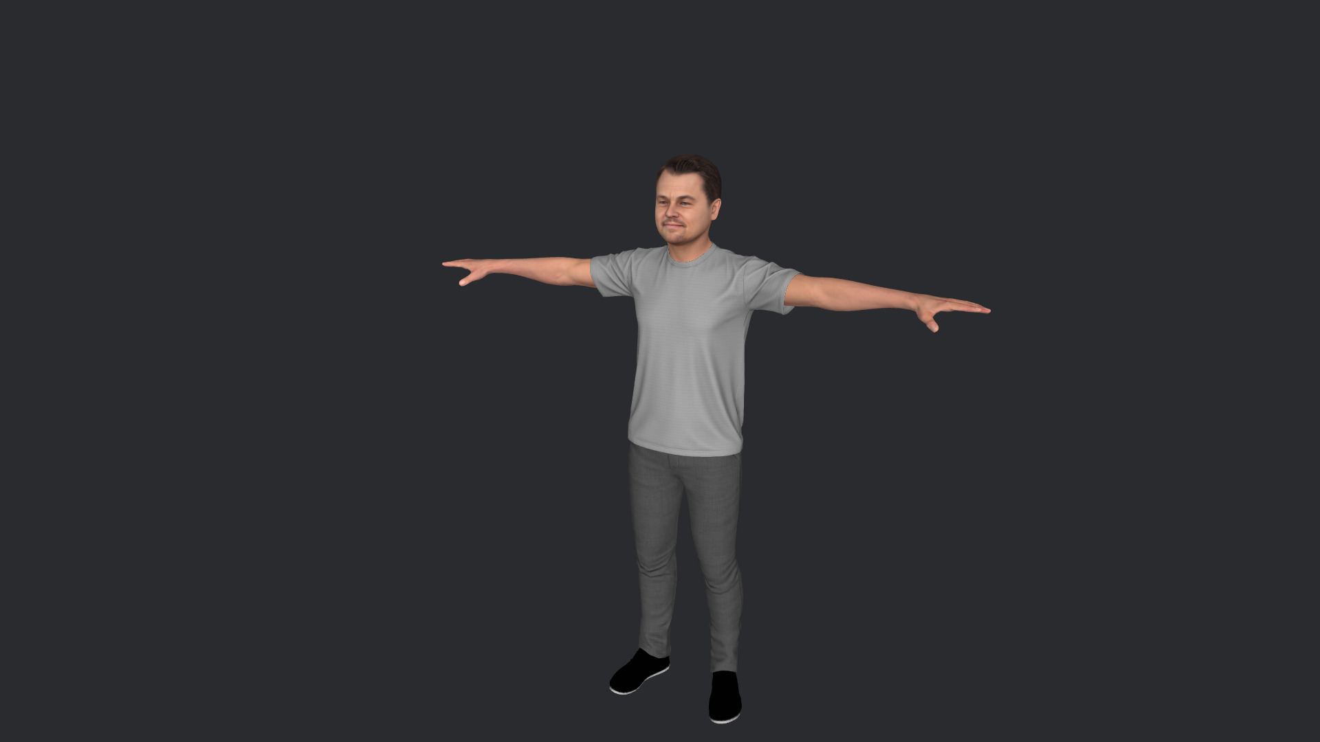 Leonardo DiCaprio Hyper Realistic Full Body Rigged 3D Character 3D model_22