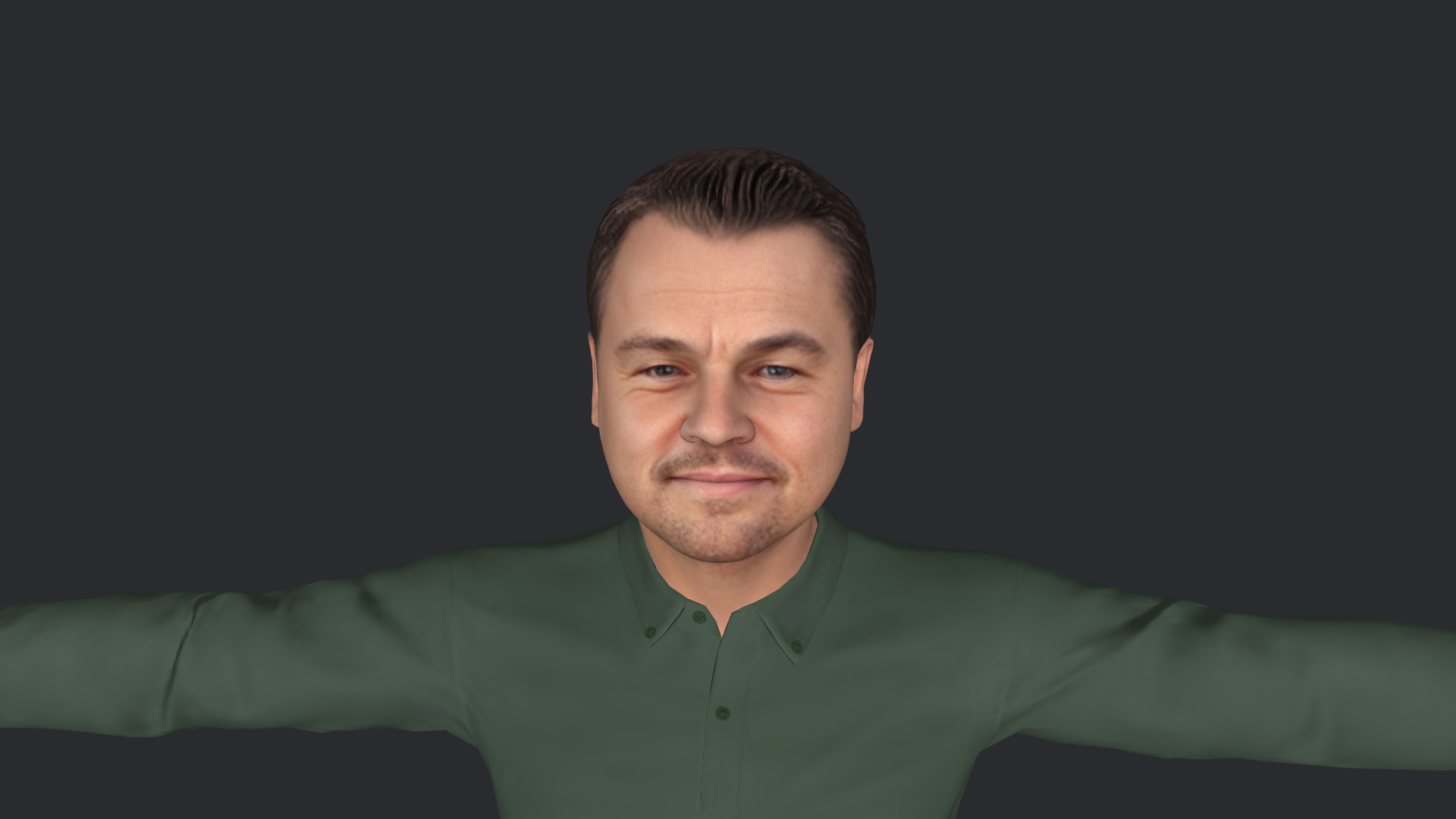 Leonardo DiCaprio Hyper Realistic Full Body Rigged 3D Character 3D model_24