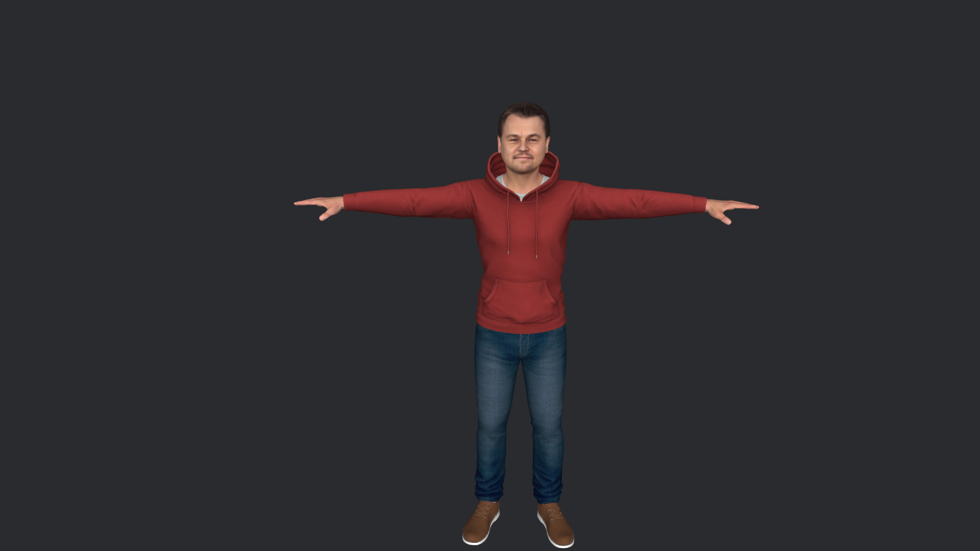 Leonardo DiCaprio Hyper Realistic Full Body Rigged 3D Character 3D model_16
