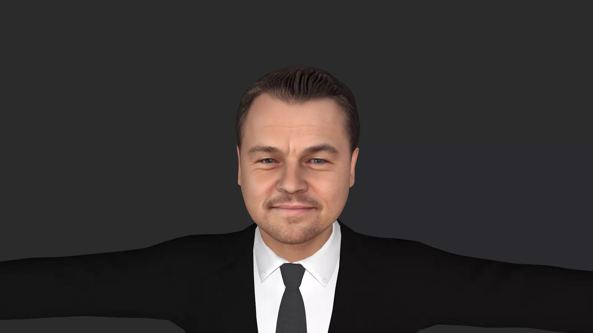 Leonardo DiCaprio Hyper Realistic Full Body Rigged 3D Character 3D model_0
