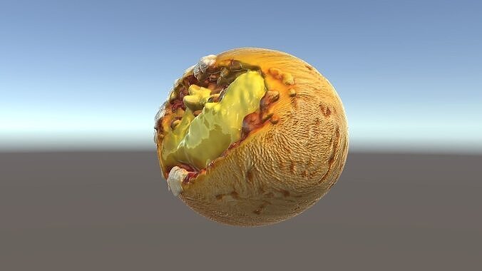 Rotten Kiwi Fruit with Mold Texture Model Pack Low-poly 3D model 5