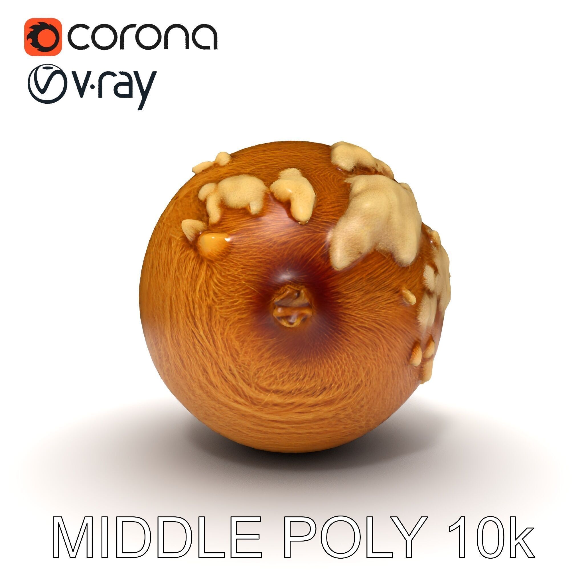 Rotten Kiwi Fruit with Mold Texture Model Pack Low-poly 3D model_18