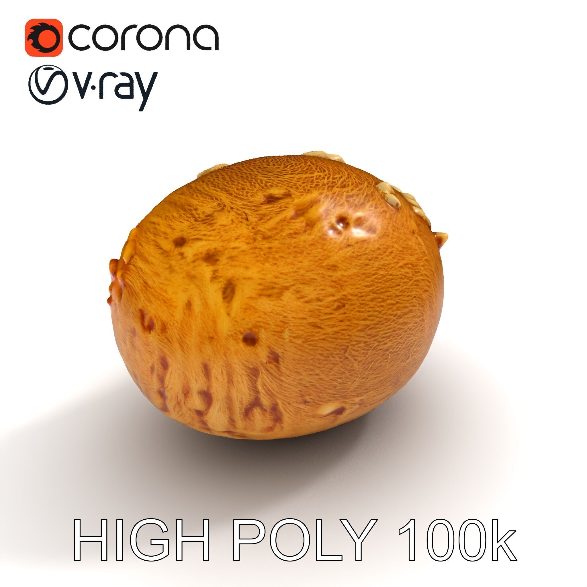 Rotten Kiwi Fruit with Mold Texture Model Pack Low-poly 3D model_25