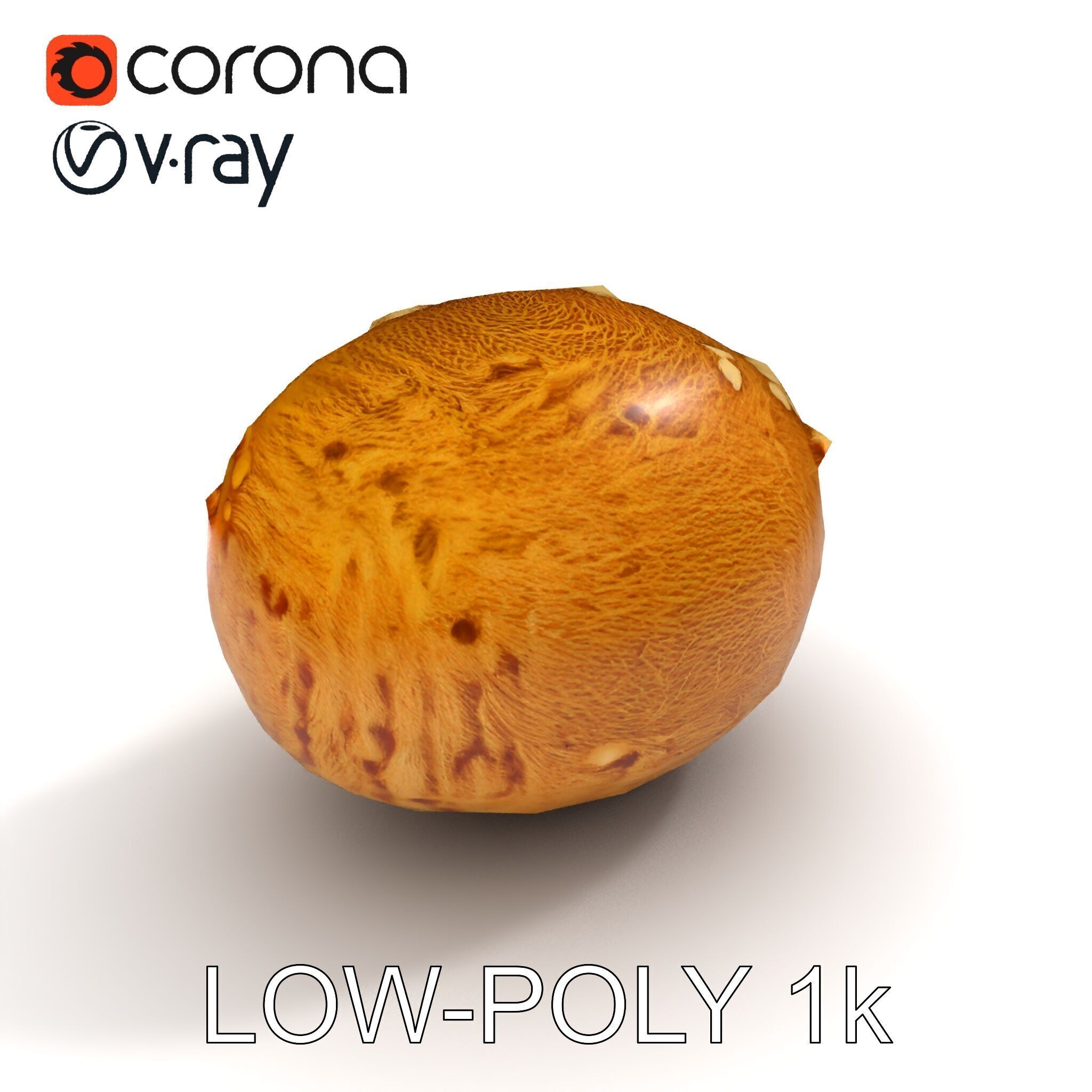Rotten Kiwi Fruit with Mold Texture Model Pack Low-poly 3D model_10
