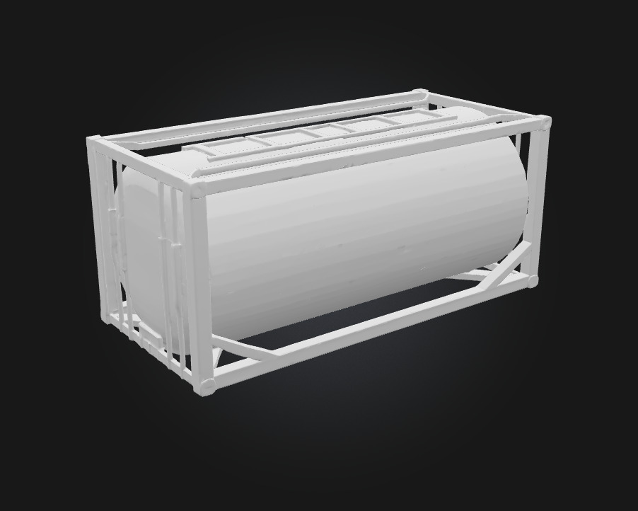 Swan Tank Container  Elegance in Industrial Form 3D model_7