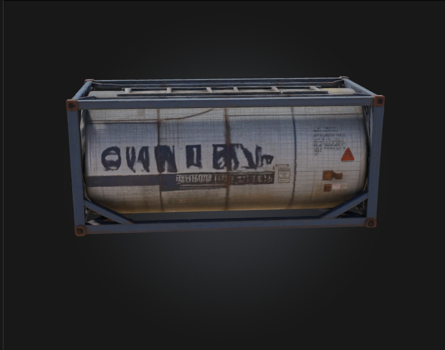 Swan Tank Container  Elegance in Industrial Form 3D model_5