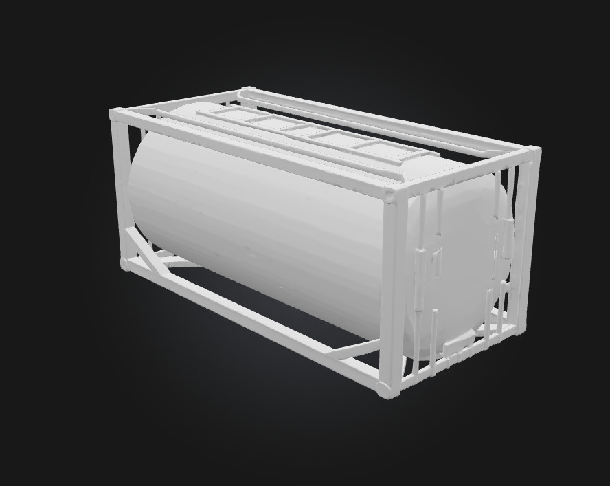 Swan Tank Container  Elegance in Industrial Form 3D model_8